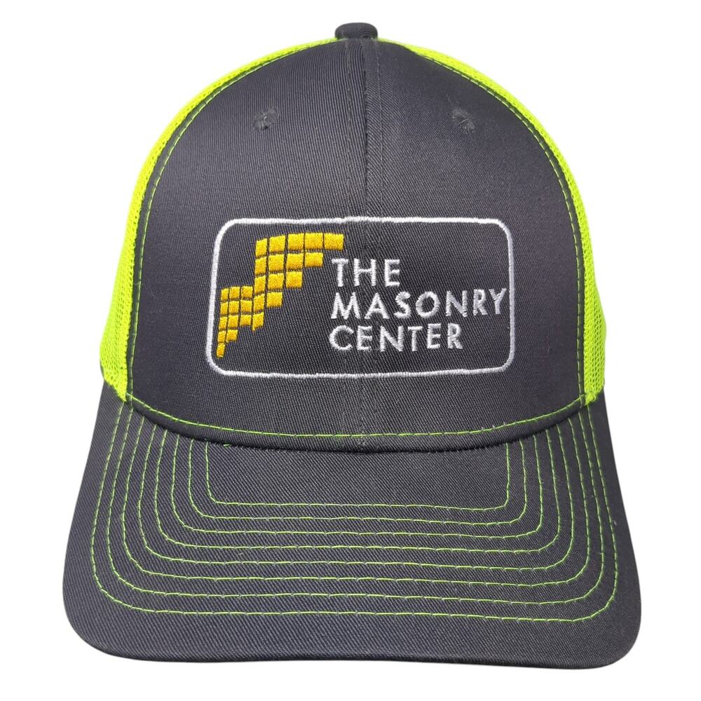 The Masonry Center Snapback Trucker Hat Multicolor One Size Adjustable Mesh Back